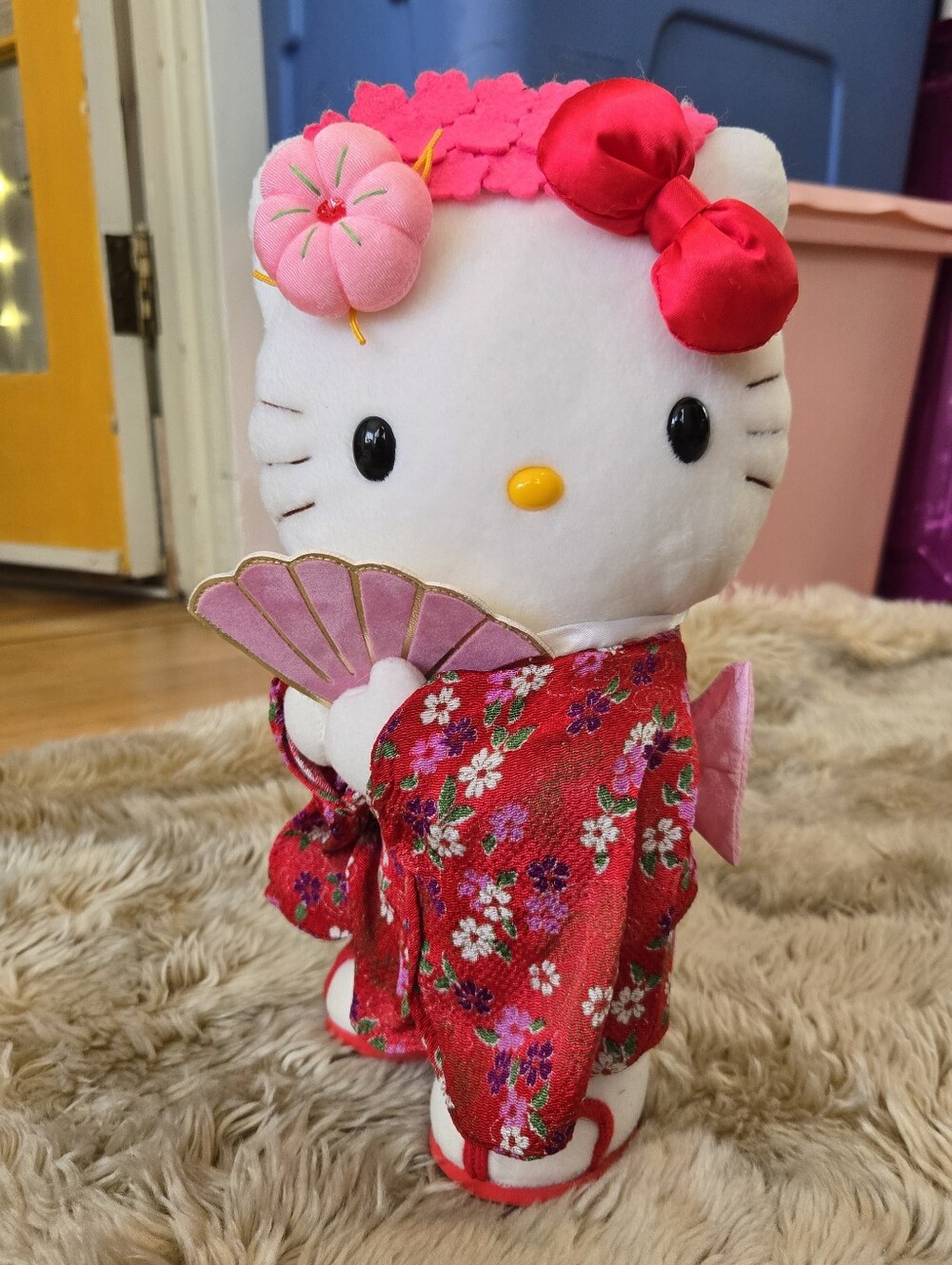 Hello Kitty 2003 Sanrio Geisha Girl Kimono Plush 12" Rare